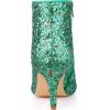 image:imageAllegra K Womens Glitter Pointed Toe Stiletto Heel Ankle BootsShamrock Green