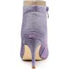 image:imageAllegra K Womens Glitter Pointed Toe Zipper Stiletto Heel Ankle BootsPurple Blue