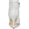 image:imageAllegra K Womens Glitter Pointed Toe Zipper Stiletto Heel Ankle BootsSilver