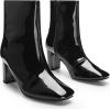 image:imageAllegra K Womens Gogo Boots Square Toe Side Zip Chunky Heels Ankle BootsBlack