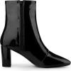 image:imageAllegra K Womens Gogo Boots Square Toe Side Zip Chunky Heels Ankle BootsBlack