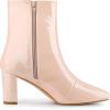image:imageAllegra K Womens Gogo Boots Square Toe Side Zip Chunky Heels Ankle BootsNude