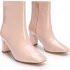 image:imageAllegra K Womens Gogo Boots Square Toe Side Zip Chunky Heels Ankle BootsNude