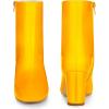 image:imageAllegra K Womens Gogo Boots Square Toe Side Zip Chunky Heels Ankle BootsYellow