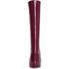 image:imageAllegra K Womens Patent Leather Platform Gogo Boots Chunky Heel Knee High BootsBurgundy