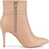 image:imageAllegra K Womens Pointed Toe Buckle Strap Stiletto Heels Ankle BootsNude
