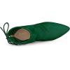 image:imageAllegra K Womens Pointed Toe Drawstring Pull on Block Heel Ankle BootsGreen