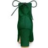 image:imageAllegra K Womens Pointed Toe Drawstring Pull on Block Heel Ankle BootsGreen