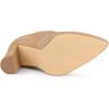 image:imageAllegra K Womens Pointed Toe Drawstring Pull on Block Heel Ankle BootsKhaki