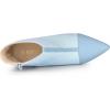 image:imageAllegra K Womens Pointed Toe Stiletto Heels Houndstooth Ankle BootiesBaby Blue