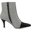 image:imageAllegra K Womens Pointed Toe Stiletto Heels Houndstooth Ankle BootiesBlack Houndstooth