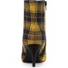 image:imageAllegra K Womens Pointed Toe Stiletto Heels Houndstooth Ankle BootiesYellow Black