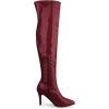 image:imageAllegra K Womens Pointed Toe Stiletto Heels Over The Knee High BootsBurgundy