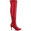 image:imageAllegra K Womens Pointed Toe Stiletto Heels Over The Knee High BootsRed