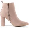 image:imageAllegra K Womens Pointed Toe Zipper Block Heel Ankle Chelsea BootsDust Pink
