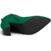 image:imageAllegra K Womens Pointed Toe Zipper Block Heel Ankle Chelsea BootsEmerald Green