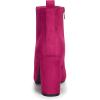 image:imageAllegra K Womens Pointed Toe Zipper Block Heel Ankle Chelsea BootsHot Pink