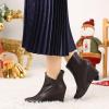 image:imageAllegra K Womens Pointed Toe Zipper Wedge Heel Ankle BootiesCoffee