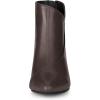 image:imageAllegra K Womens Pointed Toe Zipper Wedge Heel Ankle BootiesCoffee