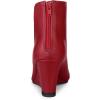 image:imageAllegra K Womens Pointed Toe Zipper Wedge Heel Ankle BootiesRed