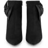 image:imageAllegra K Womens Pointy Toe Bow Stiletto Heel Ankle BootsBlack