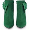 image:imageAllegra K Womens Pointy Toe Bow Stiletto Heel Ankle BootsEmerald Green