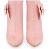 image:imageAllegra K Womens Pointy Toe Bow Stiletto Heel Ankle BootsPink