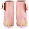 image:imageAllegra K Womens Pointy Toe Bow Stiletto Heel Ankle BootsPink