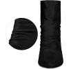 image:imageAllegra K Womens Pointy Toe Slouch Back Zipper Stiletto Heel Ankle BootsBlack