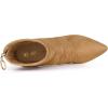 image:imageAllegra K Womens Pointy Toe Slouch Back Zipper Stiletto Heel Ankle BootsBrown