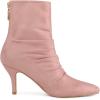 image:imageAllegra K Womens Pointy Toe Slouch Back Zipper Stiletto Heel Ankle BootsDust Pink