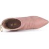 image:imageAllegra K Womens Pointy Toe Slouch Back Zipper Stiletto Heel Ankle BootsDust Pink