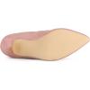 image:imageAllegra K Womens Pointy Toe Slouch Back Zipper Stiletto Heel Ankle BootsDust Pink