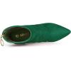 image:imageAllegra K Womens Pointy Toe Slouch Back Zipper Stiletto Heel Ankle BootsEmerald Green