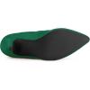 image:imageAllegra K Womens Pointy Toe Slouch Back Zipper Stiletto Heel Ankle BootsEmerald Green