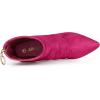 image:imageAllegra K Womens Pointy Toe Slouch Back Zipper Stiletto Heel Ankle BootsHot Pink