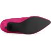 image:imageAllegra K Womens Pointy Toe Slouch Back Zipper Stiletto Heel Ankle BootsHot Pink