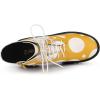 image:imageAllegra K Womens Polka Dots Platform Zipper Lace Up Combat Disco BootsYellow White