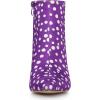 image:imageAllegra K Womens Polka Dots Pointed Toe Stiletto Heel Satin Ankle BootsPurple