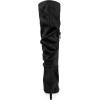 image:imageAllegra K Womens Slouch Pointed Toe Stiletto Heel Knee High BootsBlack