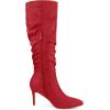 image:imageAllegra K Womens Slouch Pointed Toe Stiletto Heel Knee High BootsRed