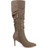 image:imageAllegra K Womens Slouch Pointed Toe Stiletto Heel Knee High BootsTaupe