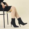 image:imageAllegra K Womens Slouch Pointy Toe Sock Boots Stiletto Heels Ankle BootsBlack