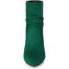 image:imageAllegra K Womens Slouch Pointy Toe Sock Boots Stiletto Heels Ankle BootsGreen