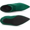 image:imageAllegra K Womens Slouch Pointy Toe Sock Boots Stiletto Heels Ankle BootsGreen
