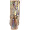 image:imageAllegra K Womens Snakeskin Print Boots Halloween Costumes Chunky High Heels Ankle BootsRose Gold