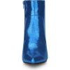 image:imageAllegra K Womens Snakeskin Print Boots Halloween Costumes Chunky High Heels Ankle BootsRoyal Blue