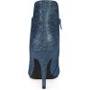 image:imageAllegra K Womens Sparkly Pointed Toe Stiletto Heel Ankle BootsNavy Blue