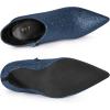 image:imageAllegra K Womens Sparkly Pointed Toe Stiletto Heel Ankle BootsNavy Blue