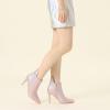 image:imageAllegra K Womens Sparkly Pointed Toe Stiletto Heel Ankle BootsPink